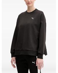PUMA - Logo-Embroidered Drop-Shoulder Sweater - Lyst