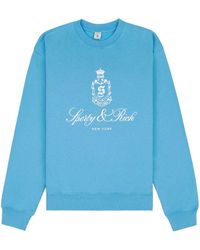 Sporty & Rich - Vendome Cotton Sweatshirt - Lyst