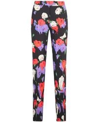 Moschino - Floral-Print Trousers - Lyst