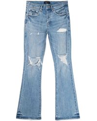 Purple Brand - Distressed Bootcut Jeans - Lyst