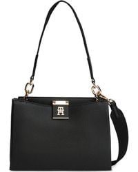 Tommy Hilfiger - Chain-Logo Shoulder Bag - Lyst