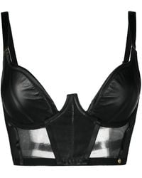 Something Wicked - Fitted Leather Bra - Lyst