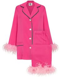Sleeper - Ensemble De Pyjama Party Bordé De Plumes - Lyst