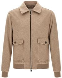 Pal Zileri - Veste Bomber Zippée À Poches Plaquées - Lyst