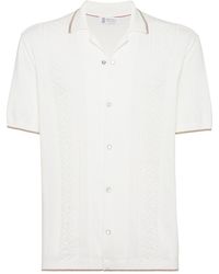 Brunello Cucinelli - Short Sleeves Shirt - Lyst