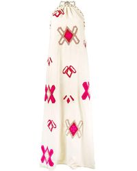 All Things Mochi Lila Embroidered Dress - Meerkleurig