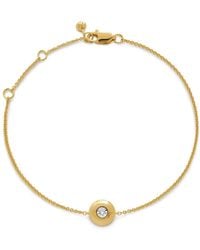 Monica Vinader - 18Kt Vermeil April Birthstone Bracelet - Lyst