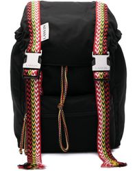 Lanvin - Nylon Backpack With Curb Ribbons - Lyst