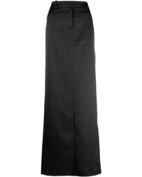 GIUSEPPE DI MORABITO - Mid-Rise Satin-Finish Maxi Skirt - Lyst