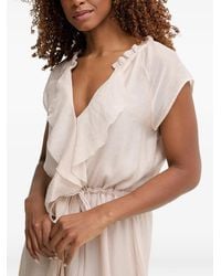Guess - Ruffled Long Dress - Lyst