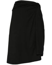 Paris Georgia Basics - Ida Knotted Midi Skirt - Lyst