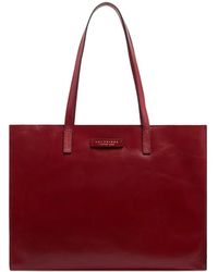 The Bridge - Logo-Plaque Leather Tote Bag - Lyst
