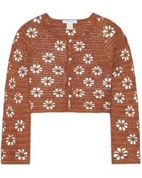 Calle Del Mar - Floral-Crochet Cardigan - Lyst