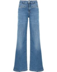 Liu Jo - Flared Stretch Cotton Jeans - Lyst