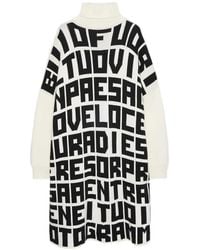 MSGM - X Caterina Frongia Roll-Neck Printed Midi Dress - Lyst