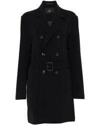 Montecore - Double-Breasted Belted Coat - Lyst