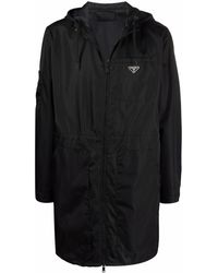 Prada Re-nylon Parka Jacket - Black