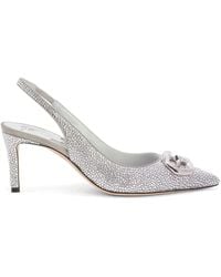 Giuseppe Zanotti - Cyprienne Crystal Slingback Pumps - Lyst