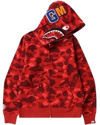 A Bathing Ape - Hoodie Camo Shark À Fermeture Zippée - Lyst