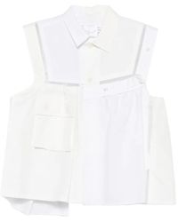 Sacai - Deconstructed Asymmetric Top - Lyst