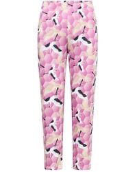 Rochas - Graphic Birds Trousers - Lyst