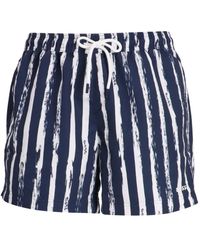 BOSS - Shorts a rayas con cordones - Lyst