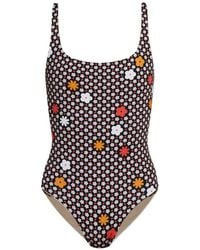 MM6 by Maison Margiela - Floral-Print Swimsuit - Lyst