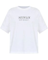 Victoria Beckham - Slogan-Print T-Shirt - Lyst