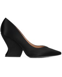 Alberta Ferretti - Pointed-Toe Sculptural-Heel Pumps - Lyst