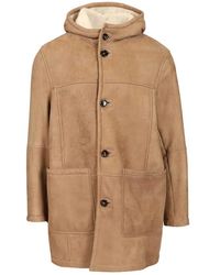 Al Duca d'Aosta - Hooded Shearling Coat - Lyst