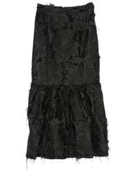 BARBARA BOLOGNA - Revolution Fringed Midi Skirt - Lyst