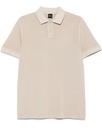BOSS - Polo En Piqué À Logo Brodé - Lyst