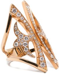 Anapsara - Rotgoldring Mit Diamanten - Lyst