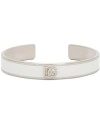 Dolce & Gabbana - Logo-Plaque Cuff Bracelet - Lyst