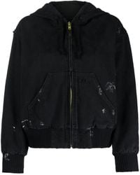 VAQUERA - Distressed-finish Hooded Zip-up Jacket - Lyst