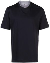 Brunello Cucinelli - T-shirt con effetto a strati - Lyst