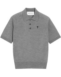 Ami Paris - Polo Ami de Coeur con logo bordado - Lyst