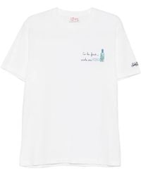 MC2 Saint Barth - Portofino Logo-Embroidered T-Shirt - Lyst