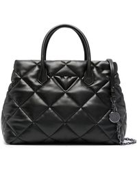Emporio Armani - Quilted Large Tote Bag - Lyst