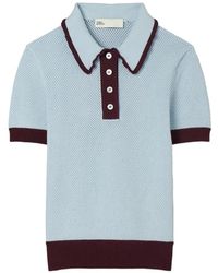 Tory Burch - Viacose Pointelle Sweater - Lyst