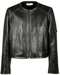 NAMACHEKO - Distressed-Effect Leather Jacket - Lyst