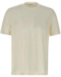FILIPPO DE LAURENTIIS - Crew-Neck Linen-Blend T-Shirt - Lyst