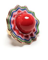 Moschino - Rippled Cocktail Ring - Lyst