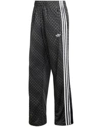 adidas - Firebird Logo-Print Stripe Track Pants - Lyst