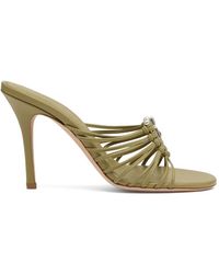 Christopher Esber - Quartz-Embellished Heeled Sandals - Lyst