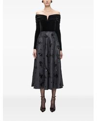 Nissa - Off-Shoulder Embellished Mini Dress - Lyst