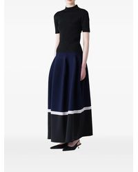 CFCL - Colour-Block Pleated Maxi Skirt - Lyst