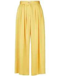 Tessitura Body Couture - Pleated Wide-Leg Trousers - Lyst