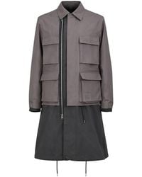 Sacai - Double-Layer Pocket Coat - Lyst