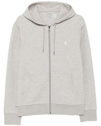 Polo Ralph Lauren - Logo-Embroidered Zip-Up Hoodie - Lyst